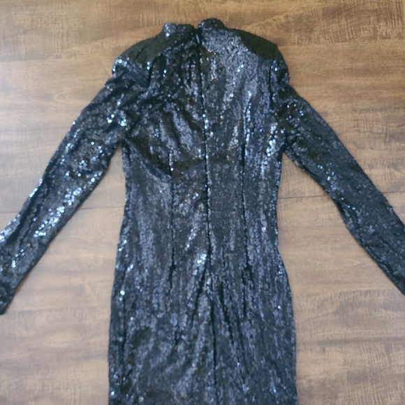 Black Sequin Dress - Picture 4 of 6